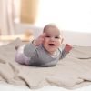 Muslin Quilt Blanket, Crib Blanket for Baby and Toddler,47x47 Inches(Ivory)