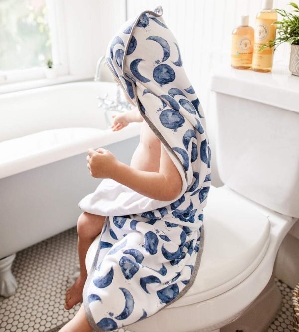 Baby Infant Hooded Towels! Organic Cotton, Unisex Bath Essentials and Newborn Necessities, Soft Nursery Towel with Hood Set, 2-Pack Size 29 x 29 Inch
