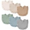 Baby Muslin Bibs Bandana Drool Bibs for Unisex Boys & Girls, Soft and Absorbent Cotton Teething Drooling Bib Set for Newborn Toddler