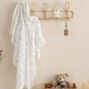 Muslin Swaddle Blankets for Boys and Girls, Soft Cotton Baby Swaddle Blankets for Unisex, 47 X 47 inches Muslin Swaddles, 4 Pack Leaves & Warmth Colors