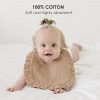 Baby Muslin Bibs Bandana Drool Bibs for Unisex Boys & Girls, Soft and Absorbent Cotton Teething Drooling Bib Set for Newborn Toddler