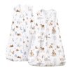 100% Cotton Baby Sleep Sack, 0-6 Months Baby Wearable Blanket, 2-Way Zipper Infant Sleeping Sack for Baby Boys Girls, 2 Pack Comfy Small Size Sleeveless Sleeping Bags, Rainbow & Pink Elephant