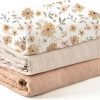 3 Pack Muslin Swaddle Blankets for Unisex, Newborn Receiving Blanket, Large 47 x 47 inches, Soft Breathable Muslin Baby Swaddles for Boys & Girls