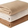 3 Pack Muslin Swaddle Blankets for Unisex, Newborn Receiving Blanket, Large 47 x 47 inches, Soft Breathable Muslin Baby Swaddles for Boys & Girls