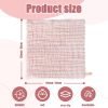 Baby Washcloths and Burp Cloths, Soft Absorbent Towels for Newborns, 6 Pack, 12x12 Inches (Pink)
