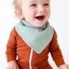 Muslin Baby Bibs 10 Pack Baby Bandana Drool Bibs 100% Cotton for Unisex Boys Girls,10 Solid Colors Set for Teething Drooling