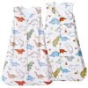 2 Pack Baby Sleep Sack 6-12 Months, Rayon Derived from Bamboo，Soft Cooling Sleep Sacks for Summer, TOG 0.5 Baby Wearable Blankets with 2-Way Zipper, Medium Size, Whale