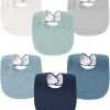 Muslin Baby Bibs for Boys Girls 6 Pack, 100% Cotton Baby Bib for Drooling and Teething, Absorbent Bandana Bibs