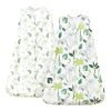 100% Cotton Baby Sleep Sack, 0-6 Months Baby Wearable Blanket, 2-Way Zipper Infant Sleeping Sack for Baby Boys Girls, 2 Pack Comfy Small Size Sleeveless Sleeping Bags, Rainbow & Pink Elephant