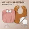 Muslin Baby Bibs for Unisex Boys Girls, Soft Cotton Baby Drool Bibs, Drooling and Teething Bibs for Infant, Newborn