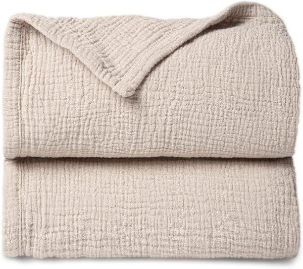 81MjS26NPzL._AC_SL1500 Muslin Quilt Blanket, Crib Blanket for Baby and Toddler,47x47 Inches(Ivory)