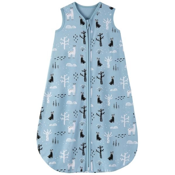 Baby Sleep Sack 6-12 Months 0.5 TOG Baby Wearable Blanket, 100% Cotton Infant Toddler Sleeping Sack 2-Way Zipper Lightweight Sleepsack, Giraffe