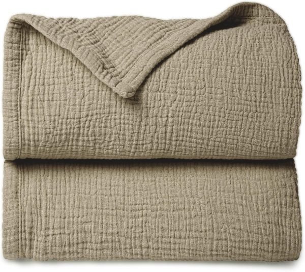 81_zU0LZd8L._AC_SL1500 Muslin Quilt Blanket, Crib Blanket for Baby and Toddler,47x47 Inches(Ivory)