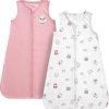 Baby Sleep Sack 18-24 Months 100% Cotton, Baby Boy Wearable Blanket 2-Way Zipper TOG 0.5, Breathable Lightweight Baby Sleeping Bag 2 Pack, Toddler Sleep Sacks 2t, Dinosaur, X-Large