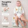 Baby Sleep Sack 6-12 Months 0.5 TOG Baby Wearable Blanket, 100% Cotton Infant Toddler Sleeping Sack 2-Way Zipper Lightweight Sleepsack, Giraffe