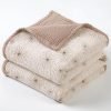 Muslin Quilt Blanket, Crib Blanket for Baby and Toddler,47x47 Inches(Ivory)