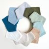 Muslin Baby Bibs 10 Pack Baby Bandana Drool Bibs 100% Cotton for Unisex Boys Girls,10 Solid Colors Set for Teething Drooling