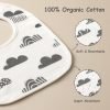 6 Pack Organic Baby Bibs for Unisex Boys Girls, Teething Baby Bib, Soft Cotton Baby Drool Bibs