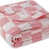 Ultra Soft Muslin Baby Blanket, Made of Viscose from Bamboo and Muslin from Cotton, A Versatile Swaddle and Bed Blanket for Babies, Toddlers, Boys, and Girls (Forest Elephant 1 Pack).