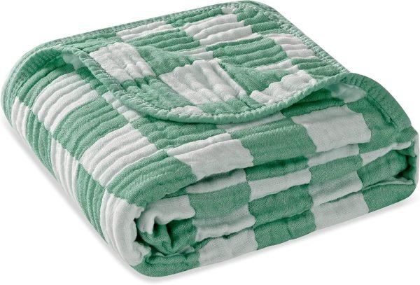 91FzOOVSwZL._AC_SL1500 Ultra Soft Muslin Baby Blanket, Made of Viscose from Bamboo and Muslin from Cotton, A Versatile Swaddle and Bed Blanket for Babies, Toddlers, Boys, and Girls (Forest Elephant 1 Pack).