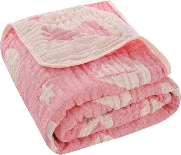 91bMXHK9jjL._AC_SL1500 Ultra Soft Muslin Baby Blanket, Made of Viscose from Bamboo and Muslin from Cotton, A Versatile Swaddle and Bed Blanket for Babies, Toddlers, Boys, and Girls (Forest Elephant 1 Pack).