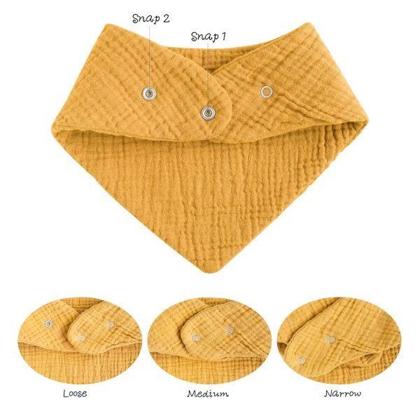 91fm3bKsKZL._SL1500 Muslin Baby Bibs 8 Pack Bandana Drool 100% Cotton for Unisex Baby, Solid Colors Set Teething and Drooling