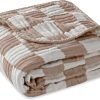 Ultra Soft Muslin Baby Blanket, Made of Viscose from Bamboo and Muslin from Cotton, A Versatile Swaddle and Bed Blanket for Babies, Toddlers, Boys, and Girls (Forest Elephant 1 Pack).