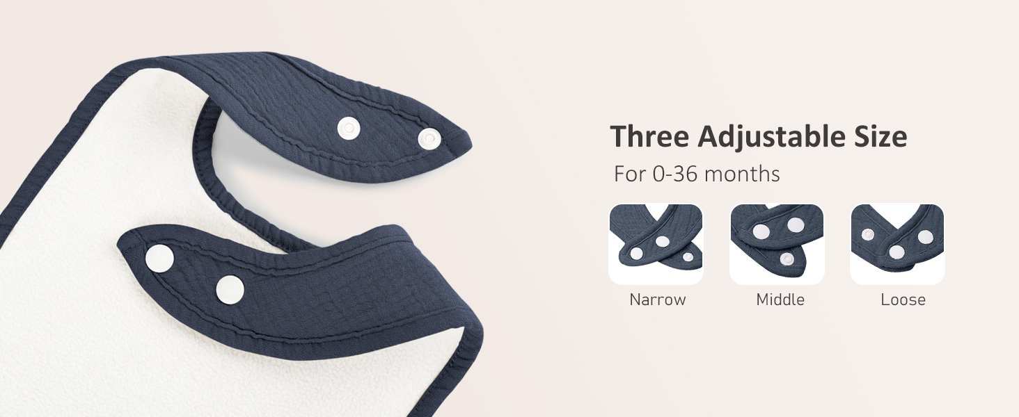 Muslin Baby Drool Bibs