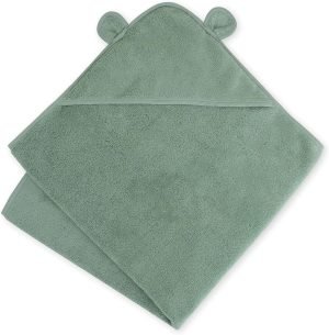 Premium Hooded Baby Bath Towel - Hooded Baby Towels Made with Organic Cotton from Turkey, Newborn Baby Towel with Hood, Ultra Soft Baby Towels, Hooded Baby Towels Girl, Boy, Baby Essentials