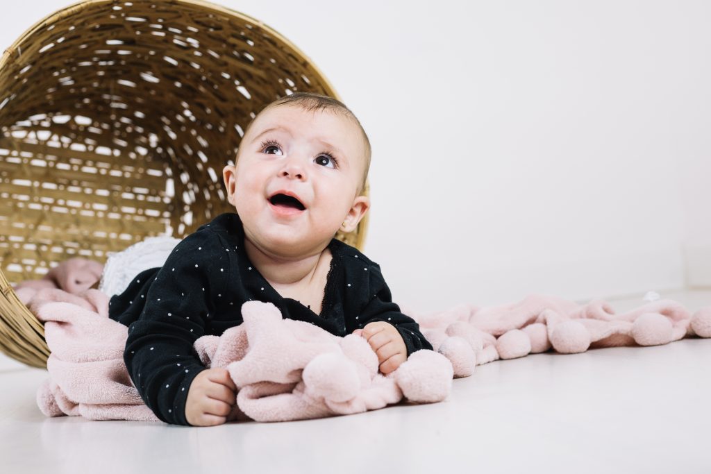 charming-baby-blankets-near-basket