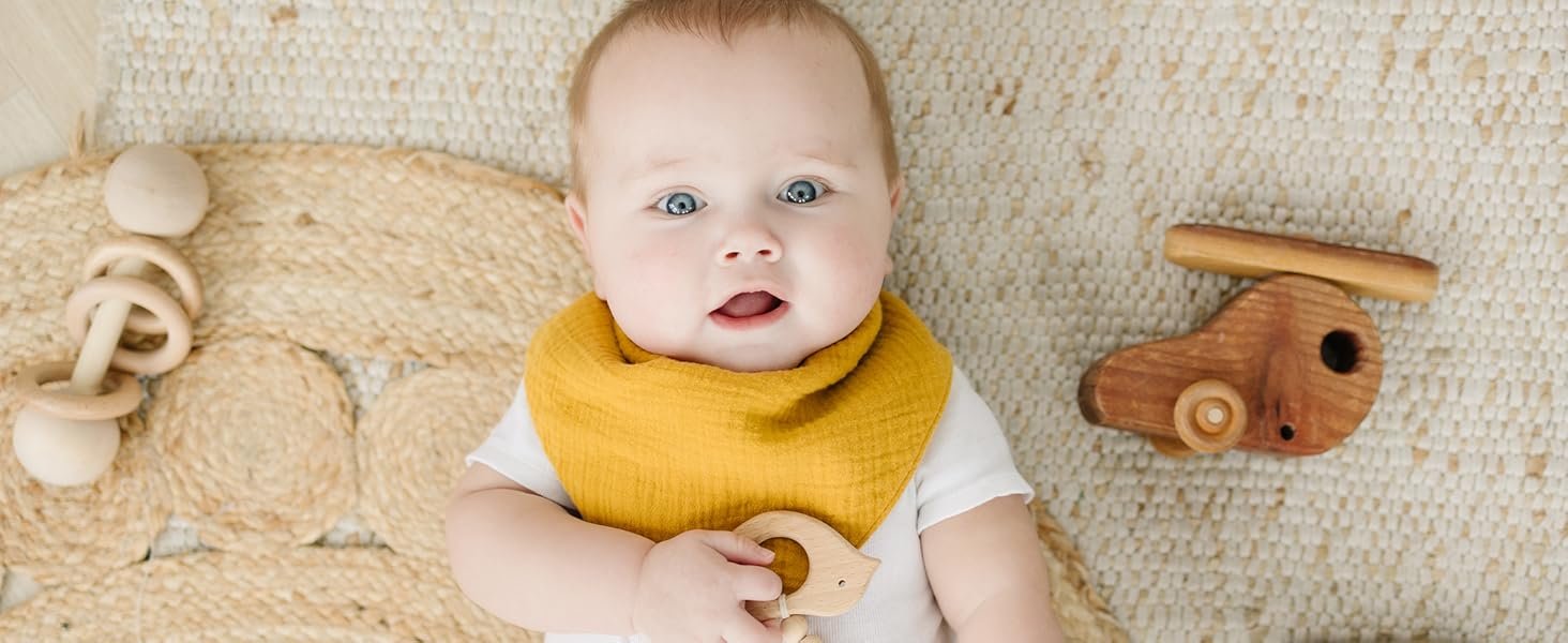 muslin baby bibs